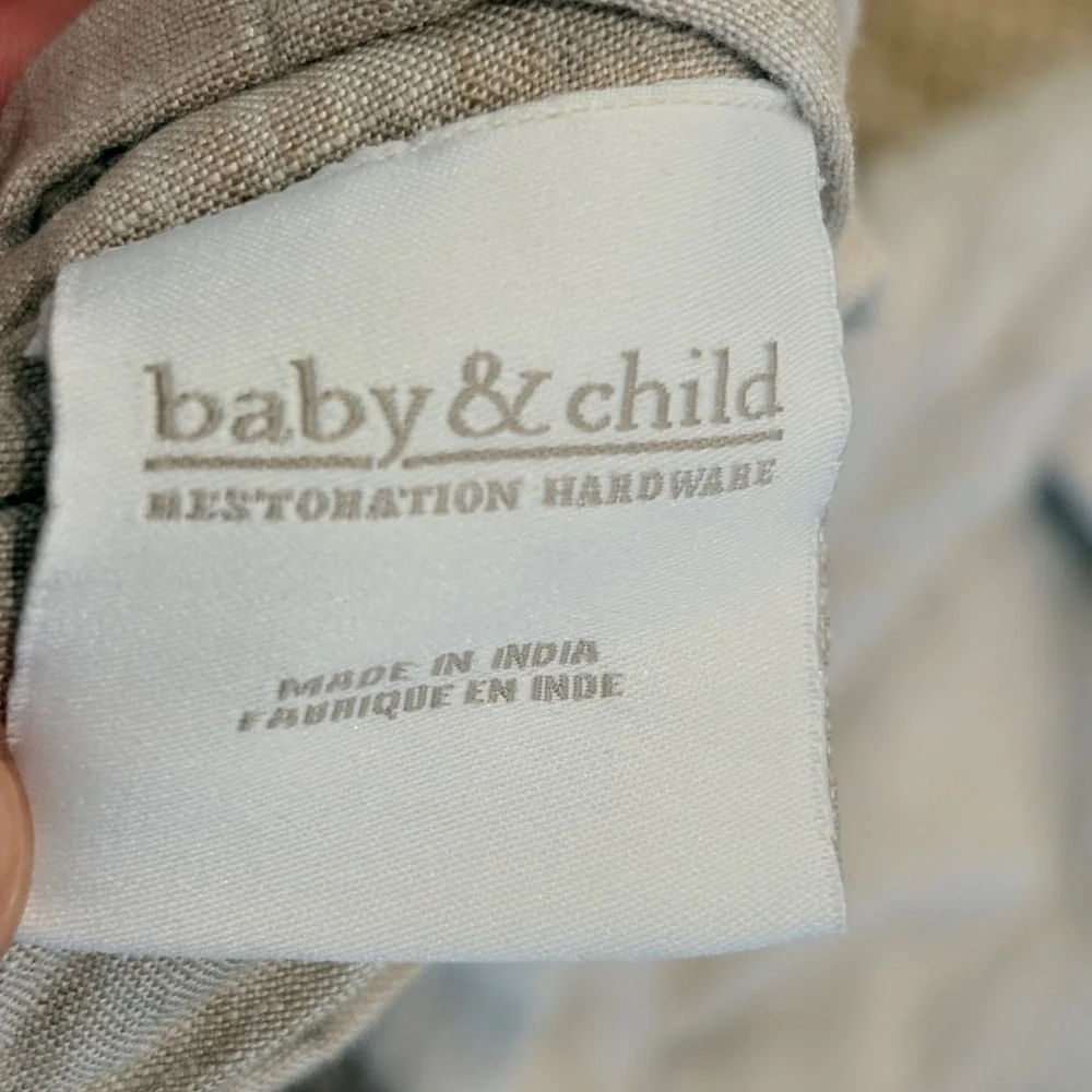Restoration Hardware RH Baby Child Irish Linen Duvet Queen